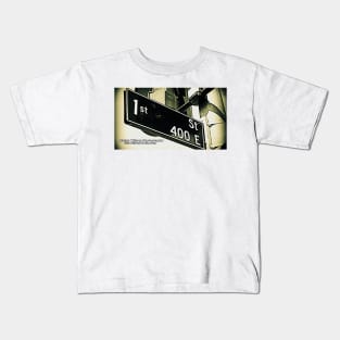 1st Street, Los Angeles, California by Mistah Wilson Kids T-Shirt